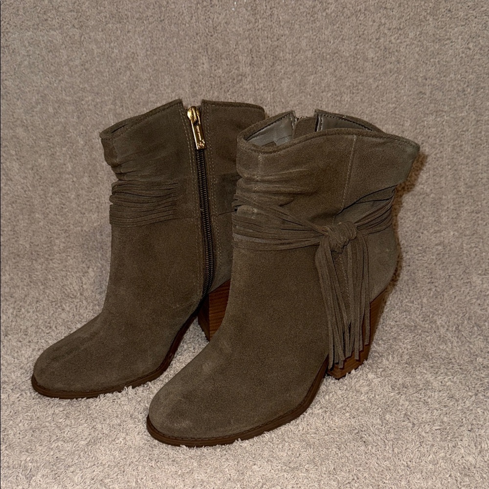 Jessica Simpson Stylish Brown Suede Ankle Boots